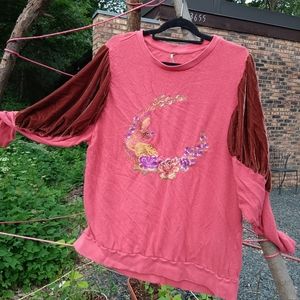 Free People size large fancy sweatshirt